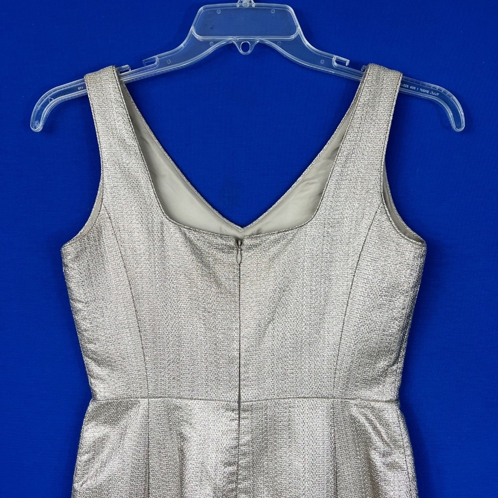 👗🔱|•LAFAYETTE 148 NEW YORK•| Lois Ceremonial Metallic Sleeveless A-Line Dr… - Picture 6 of 15